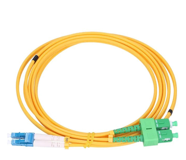 ExtraLink SC/APC-LC/UPC Patchcord Jednomodowy Duplex G657A1 3mm 5m - 1543780 - zdjęcie